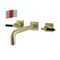 Kingston Brass KS6027CKL Wall Mount Tub Faucet, Brushed Brass KS6027CKL - alternate 1